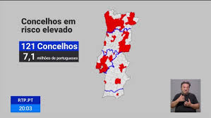 Entre as regras para os 33 concelhos de risco muito elevado estão: 121 Concelhos E 7 1 Milhoes De Portugueses Sujeitos A Medidas Mais Restritivas
