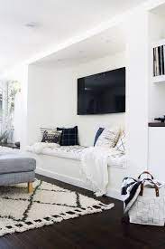 Built In Tv Area With Bench Seat Living Room Bench Living Room Bench Seating Modern Apartment Living Room