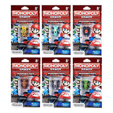El juego contiene antiguas y nuevas versiones de super mario bros., super mario bros. Juego Monopoly Gamer Mario Kart Power Packs
