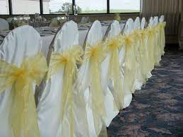 chair sashes wedding chair sashes chair bows yellow organza pew bows party bows event wedding chair sashes wedding chairs yellow wedding theme