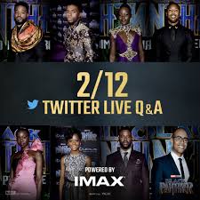 Jordan chadwick boseman danai gurira lupita nyong'o letitia wright🎥 all rights and credits. Marvel Studios On Twitter Watch The Blackpanther Cast Live As They Answer Your Questions And Debut An Exclusive Clip From The Film Right Here On Twitter Powered By Imax Https T Co Qgumg52h4w