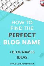 How To Find A Great Name For Your Blog Fast And Easily Blog Names Blog Strategy Blog Resources