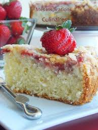 Gateau Aux Fraises Coffee Cake Le Blog Cuisine De Samar Recette Gateau Fraise Recette Avec Des Fraises Cuisine Fraise