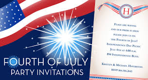 Kick off your 4th of july party with a menu that includes something for everyone, from vegetarian options to bbq recipes to grilled kebabs to easy desserts. 4th Of July Party Invitations