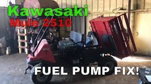 If you want to div. Kawasaki Mule 2510 Fuel Pump Issue Affordable Fit Youtube