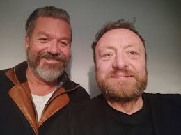 Two trainspotters reunited. Great catch up earlier with Mark Collins...