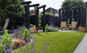 Small Contemporary Garden Design In Bracknell Berkshire With Vegetable Area Two Seating Areas A Perg Contemporary Garden Design Garden Design Modern Garden