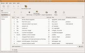 Gourmet Recipe Manager Manager Editor And Organizer For Recipes Linuxlinks