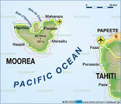 Because rest of time might very likely to be rainy. Map Of Moorea Island In French Polynesia Welt Atlas De