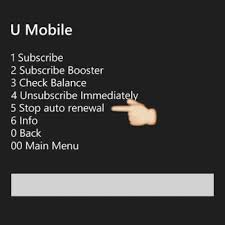 Check the balance of your ufone mobile connection with the following ussd code *124#. U Mobile Thread V7