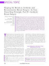 Here at the silicon valley institute for aesthetics, we're of the opinion that. Pdf Shaping The Breast In Aesthetic And Reconstructive Breast Surgery An Easy Three Step Principle Part Iv Aesthetic Breast Surgery John Hijjawi Academia Edu