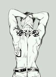 Image result for full body reference anime anime drawings. The Tattoo And That Back Muscle Tho Gangsta Gangsta Anime Anime Tattoos Anime Guys