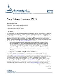 Army Futures Command Afc Everycrsreport Com