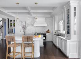 Laminate is a synthetic material placed on particleboard, which is made of compressed wood. Luxury Traditional White Kitchen Crystal Cabinets