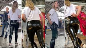 PVC Pleasure Leather Tight Jeans - Candid Best Premium