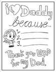 Valentines coloring sheets dinosaur coloring. Father S Day Cards I Love You Daddy Coloring Pages