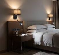 Hotel-Style Bedside Wall Light with Reading Lamp 6594-1
