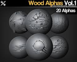 Wood Alphas Vol 1 In 2021 Zbrush Character Design Alpha