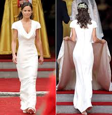 Pippa Middleton Royal Wedding Dress Fit Too Well Jokes About Backside Pippa Middleton Bridesmaid Kate Wedding Dress Pippa Middleton Wedding Dress