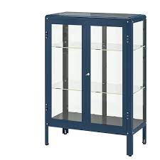 › see more product details. Fabrikor Glass Door Cabinet Black Blue Blue 31 7 8x44 1 2 Ikea
