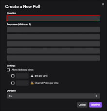 Easiest way would be to add nightbot to your channel, then mods can change the game or title with the commands !game and !title. How To Make A Poll In Twitch