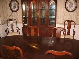 An elegant modern patio dining set for 12 persons. Penn House Solid Cherry Dining Set W China Cabinet 6 Chairs Reduced 2 995 Ebay