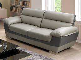 Canape 3 Places En Cuir Francesca Pas Cher Canape Vente Unique Ventes Pas Cher Com Leather Sofa Drawing Room Furniture Luxury Sofa