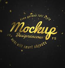 Free Golden Foil Mock Up Free Logo Mockup Free Logo Mockup Psd Logo Mockup