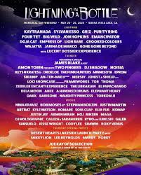 The 2020 Lightning In A Bottle Festival Line Up Poster I 2020