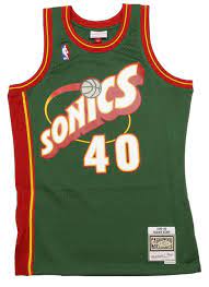 (born november 26, 1969) is an american former professional basketball player who played for the seattle supersonics, cleveland . Shawn Kemp 40 Seattle Supersonics Nba Swingman Jersey Mitchell Ness