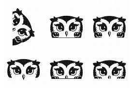 Download Cute Peeking Owl Svg And Png Clipart By Crafteroks Thehungryjpeg Com