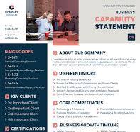 Free Capability Statement Templates - WordLayouts