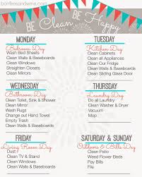Find Your Favorite Printable Cleaning Schedule