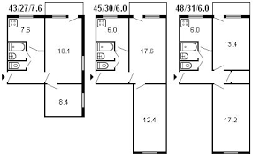 планировка 3 х комнатной квартиры в 5 этажном кирпичном доме Brezhnevki Opisanie I Tipovye Planirovki