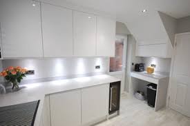 Shop wayfair for a zillion things home across all styles and budgets. White Gloss J Pull Contemporary Kitchen With Light Grey Quartz Worktop Modern Kitchen Other By Lords Houzz Ie