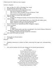 Maybe you would like to learn more about one of these? Poem Analysis Gabu Docx Poem Analysis Gabu By Carlos Angeles Carlos A Angeles Born On In Tacloban City Leyte Graduated From Rizal High In 1938 Various Course Hero
