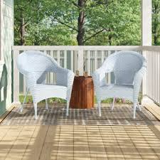Same day delivery 7 days a week £3.95, or fast store collection. White Resin Wicker Chairs Wayfair