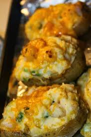 Paula Deen S Twice Baked Shrimp Stuffed Potatoes Recipe Recipes Food Network Recipes Food