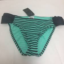 Black And White Striped Swimsuit Bottoms New Mossimo Swimsuit Bottom Bikini Medium Striped Green Black Mossimo Bikinibottom Swim Suit Bottoms Fashion Bralette Swimsuit Top