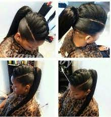 Then create a loose weave bun and use elastic bands to make it layered, as shown in the picture. Stunning And Quick Weave Hairstyles For Black Women