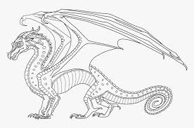 Wings of fire coloring pages hivewing. Dragon Clipart Wings Fire Picture Rainwing Dragon Coloring Page Hd Png Download Transparent Png Image Pngitem