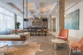 Peek Inside Portland S Raw And Refined Hi Lo Hotel Luxe Interiors Design Hotel Lobby Design Hotel Interior Design Luxury Hotels Interior