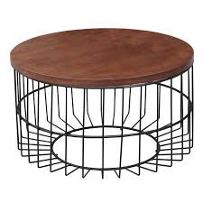 Industrial Urban Mid Century Vintage Design Living Lounge Room Round Coffee Table Brown Wood Vintageindus Coffee Table Wood Walnut Coffee Table Coffee Table