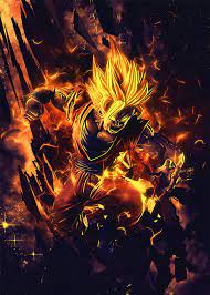 Lord Saiyan Poster Art Print By Syanart Displate Dragon Ball Image Dragon Ball Super Goku Dragon Ball Artwork