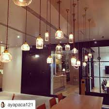 安土草多 s azuchi posted on instagram 京橋エドグラン3fのカフェに照明を使っていただきました 安土草多 吹きガラス ペンダントライト pendantlight nov 26 2016 at 7 ceiling lights home decor light