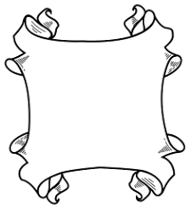 Scroll Frame Clip Art Stencil Template Scroll Design