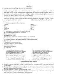 Adjectivul Fisa De Lucru