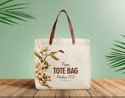 Free Organic Cotton Tote Shopping Bag Mockup Psd Bag Mockup Cotton Shopping Bags Organic Cotton Tote