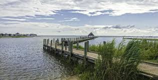 Walkway That Goes Out Over Assawoman Bay At The End Of The