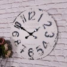 Download the perfect vintage pictures. Large Antique White Vintage Wall Clock Windsor Browne